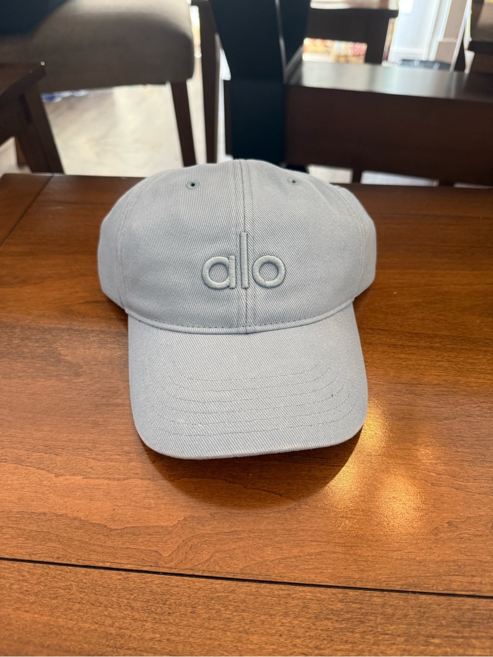 ALO Yoga Light Blue Embroidered Logo Cap